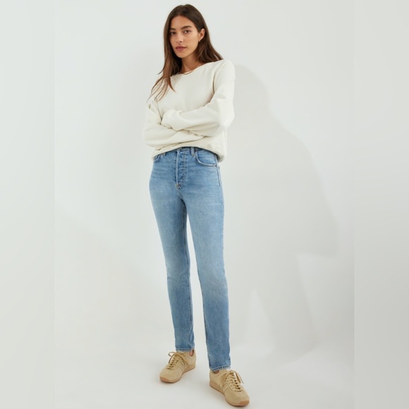 DENIM FORUM | The Yoko High Rise Slim High Waisted Jeans - Picture 5 of 14